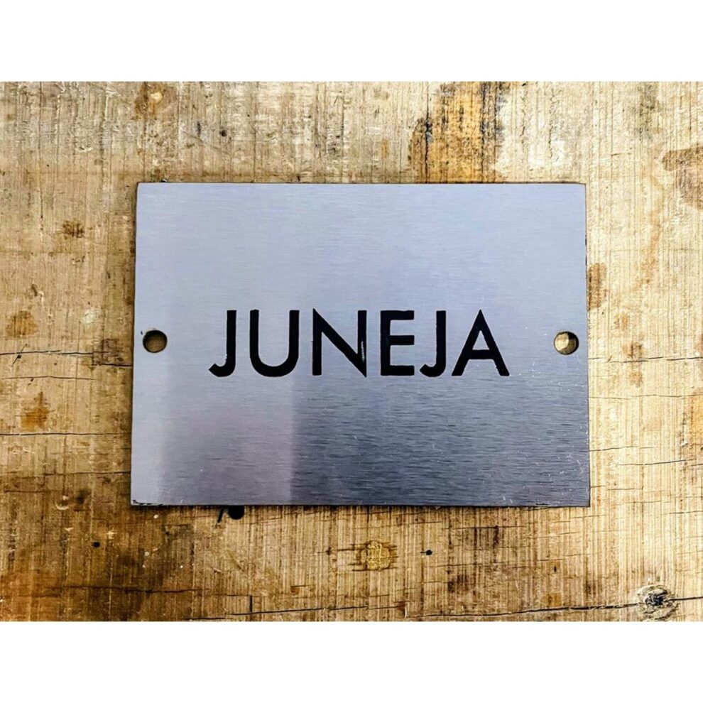 Metal Engraved Name Plate Customized Weatherproof