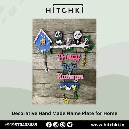 10 Delightful Reasons to Add a Decorative Handmade Name Plate from Hitchki to Your Home