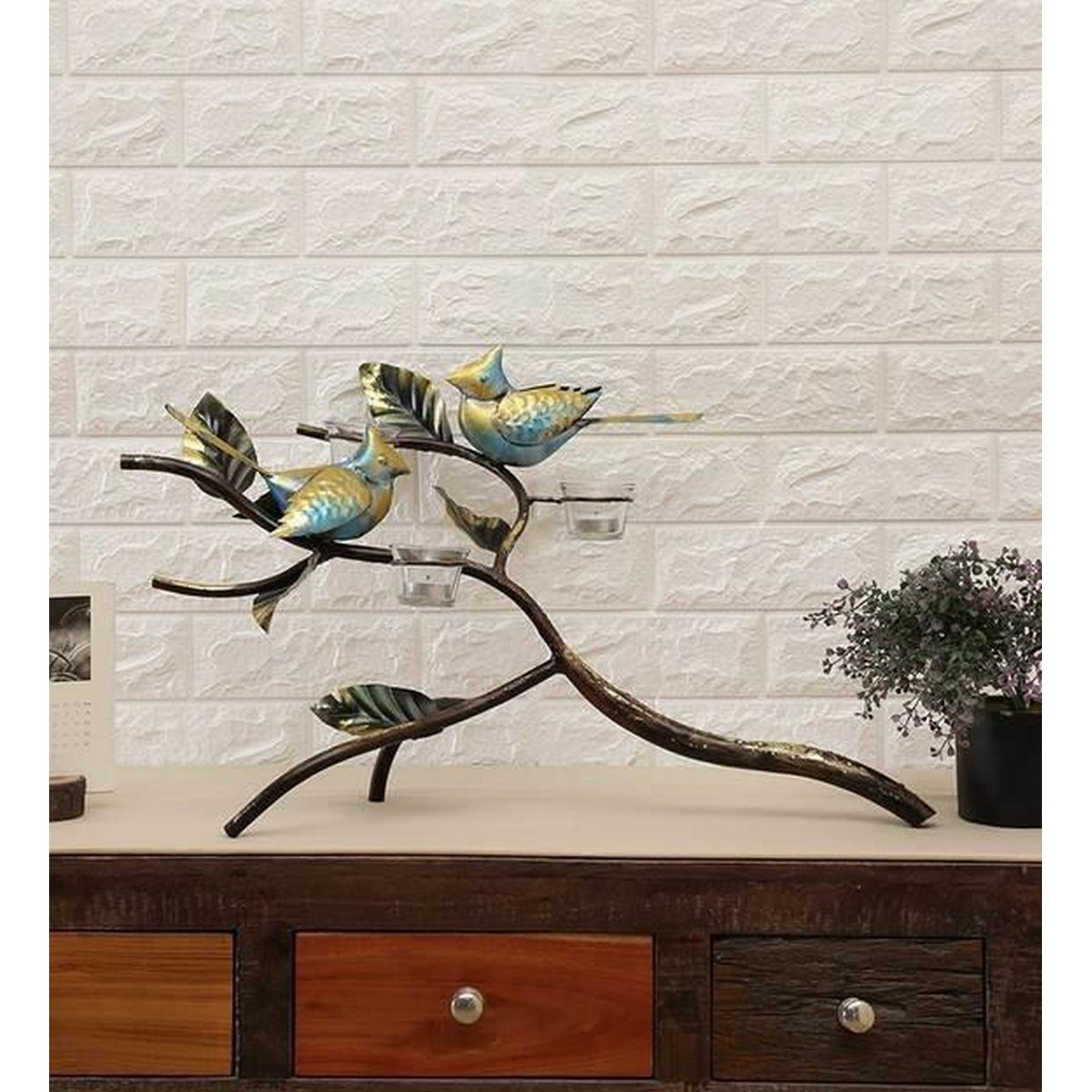 T Lite Two Birds Decor for Table  