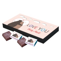 Valentine Day Chocolate Gift with Photo and Name 6 Pcs Customized Special Incredible Valentines Day Gifts