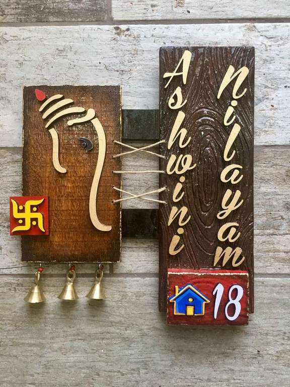 creative name plates for homes