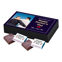 Personalized Mothers chocolate box 18 Pcs Fathers Day Chocolates Box with Photos and Name