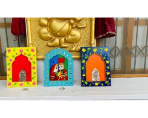 3 Piece Beautiful Handmade Jharokha Art For Your Home