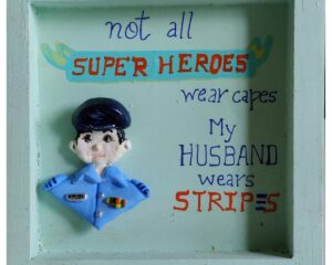 3D Custom Designed Clay Art Frame Desined for Indian Air Force 1