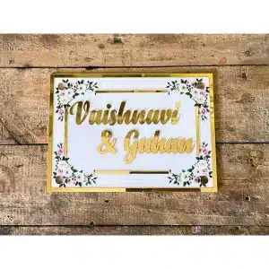 3D Embossed Acrylic Letters Name Plate