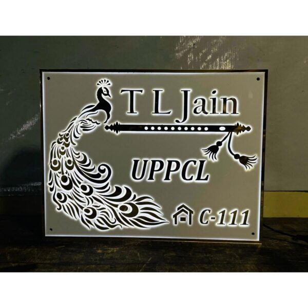 3D Embossed Acrylic Letters Waterproof LED Name Plate2