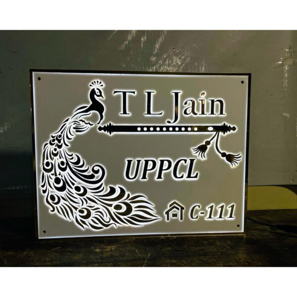 3D Embossed Acrylic Letters Waterproof LED Name Plate4