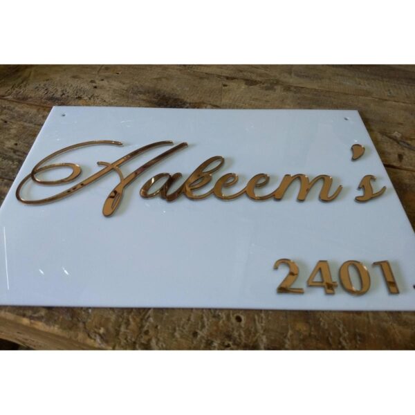 3D Embossed Acrylic Name Plate – Design 1 4