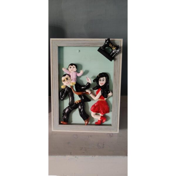 3D Personalized Clay Art Frame Desined for Indian Air Force 1