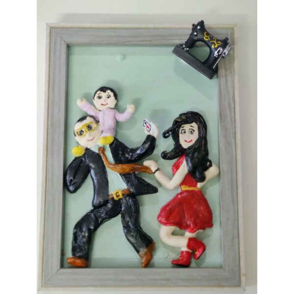 3D Personalized Clay Art Frame Desined for Indian Air Force 2