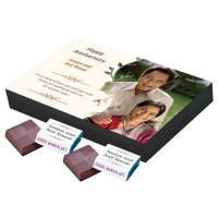 Customised Chocolate Box with Photo and Message 6pcs Personalized Customized Chocolate Box with Photo