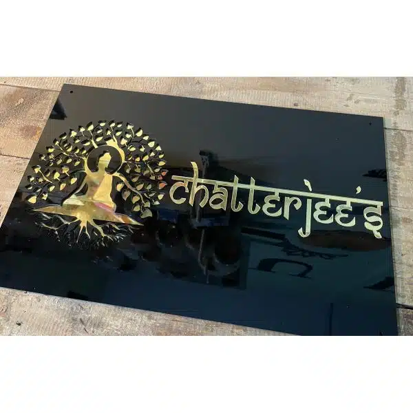 Acrylic Chatterjees Name Plate – waterproof 2