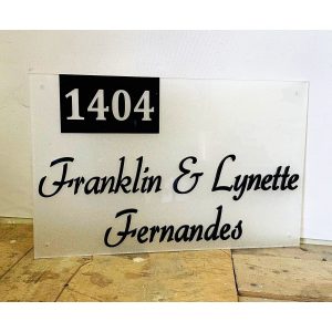 Acrylic Designer House Name Plate 7