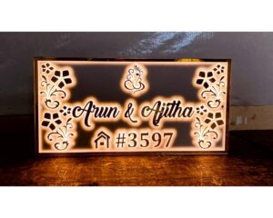 Acrylic Designer LED Name Plate