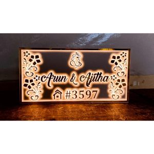 Acrylic Designer LED Name Plate