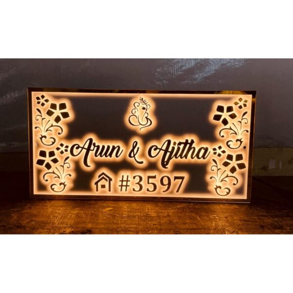 Acrylic Designer LED Name Plate1