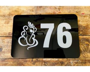 Acrylic Door Number Plate – waterproof