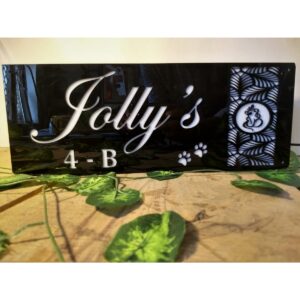 Acrylic House Name Plate with LED Waterproof