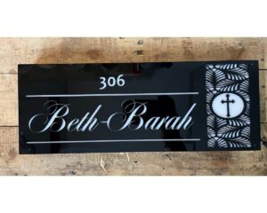 Acrylic Jali Design Name Plate