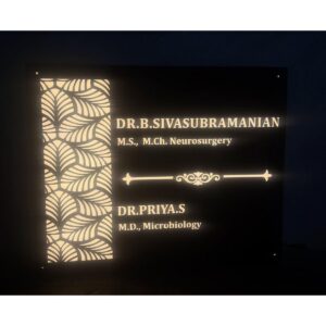 Acrylic LED Name Plate waterproof