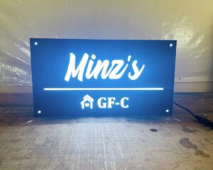 Acrylic LED Waterproof Home Name Plate