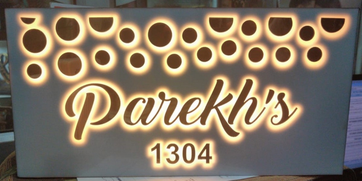 3d Embossed Letters Acrylic Laser Cut Led House Name Plate Design 1 1 Hitchki