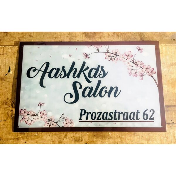 Acrylic UV Printed Customisable House Name Plate 600x600