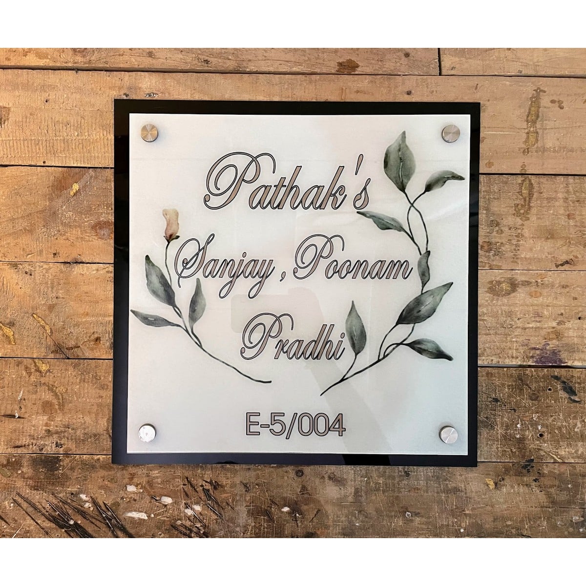 Acrylic Designer Home Name Plate Custamized Online