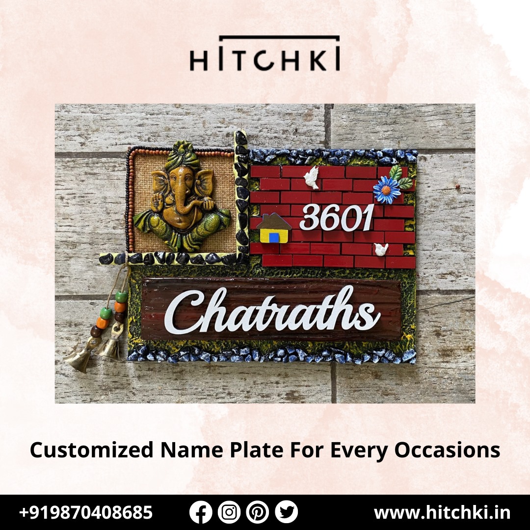 Add a Personal Touch to Your Door with Custom Name Plates from Hitchki