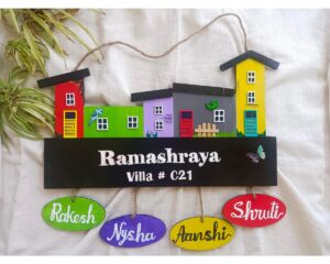 Add a Personal Touch to Your Home with Our Customized Wooden Nameplate