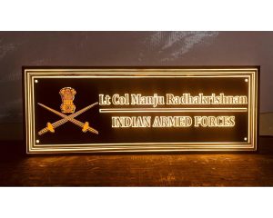 Armed Forces Acrylic Led Name Plate (1)