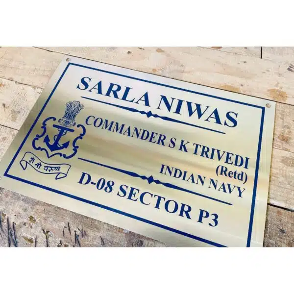 Army Stainless Steel Engraved Name Plate customizable SS 304 3