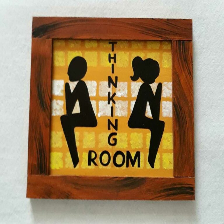 Bathroom Door Name Plate | HITCHKI