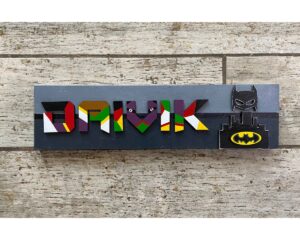 Batman Kids Nameplate 1