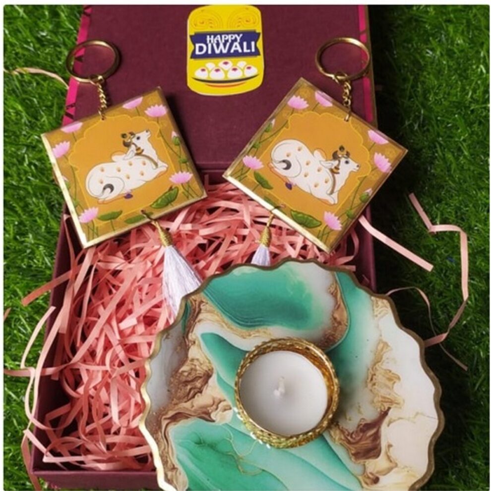 Trendy Flowery Decoupage Bangle Box From Hitchki HITCHKI