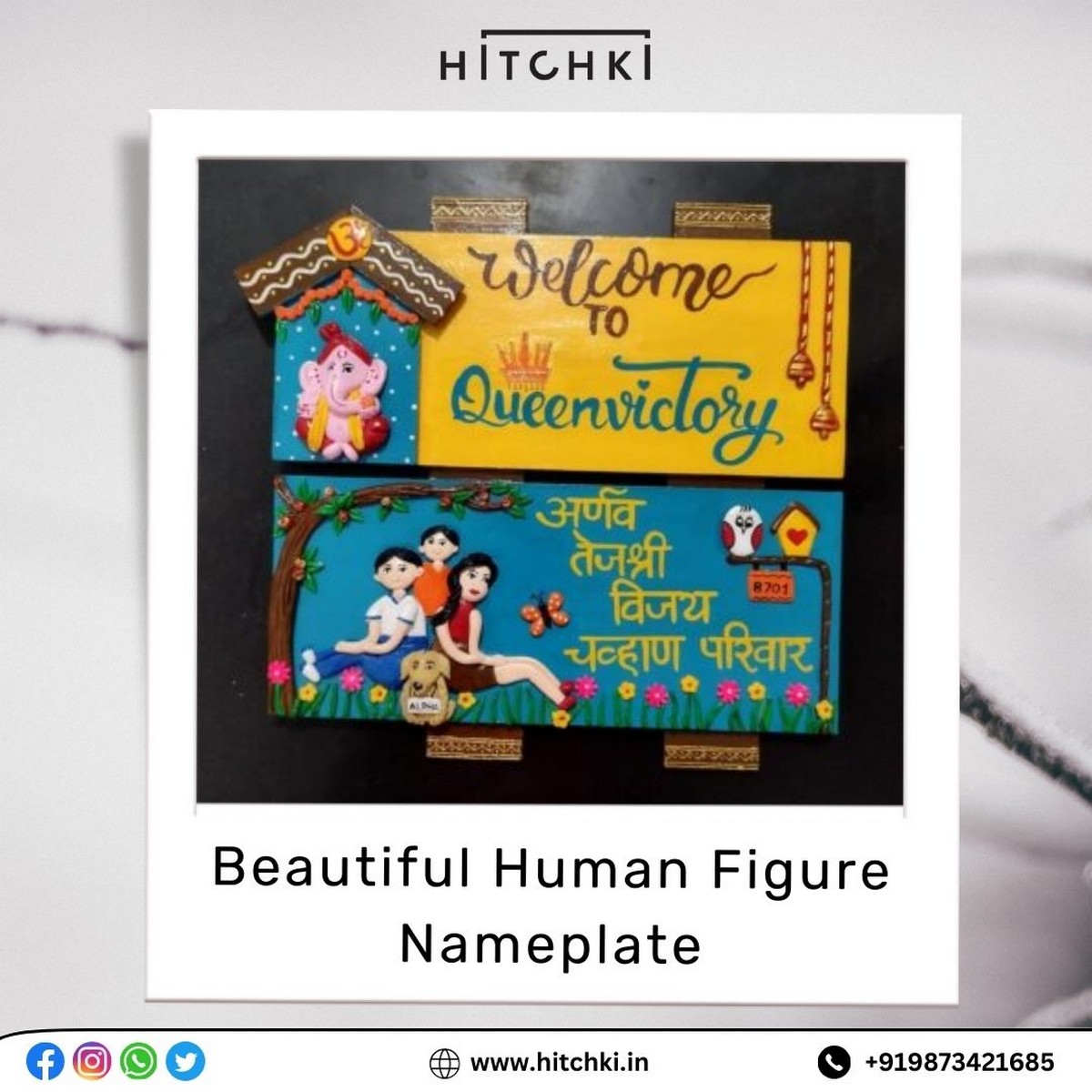 Beautiful Human Figure Nameplate