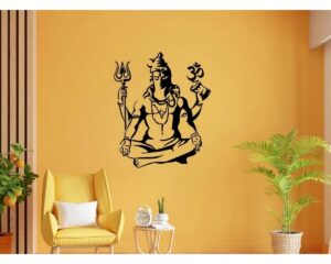 Beautiful Lord Shiva Metal 3D Wall Art Timeless Elegance for Your Home (1)