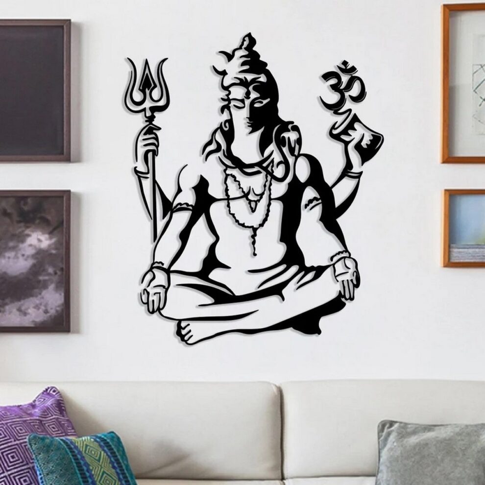 Lord Shiva Metal 3D Wall Art | Classic Design