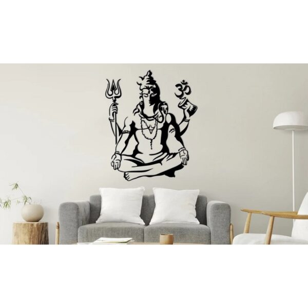 Beautiful Lord Shiva Metal 3D Wall Art Timeless Elegance for Your Home (3)