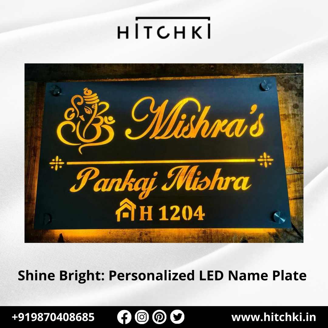 Beautiful Personalized LED Name Plates for a Dazzling First Impression