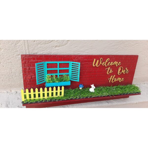 Beautiful Welcome to Our Home Wooden Nameplate