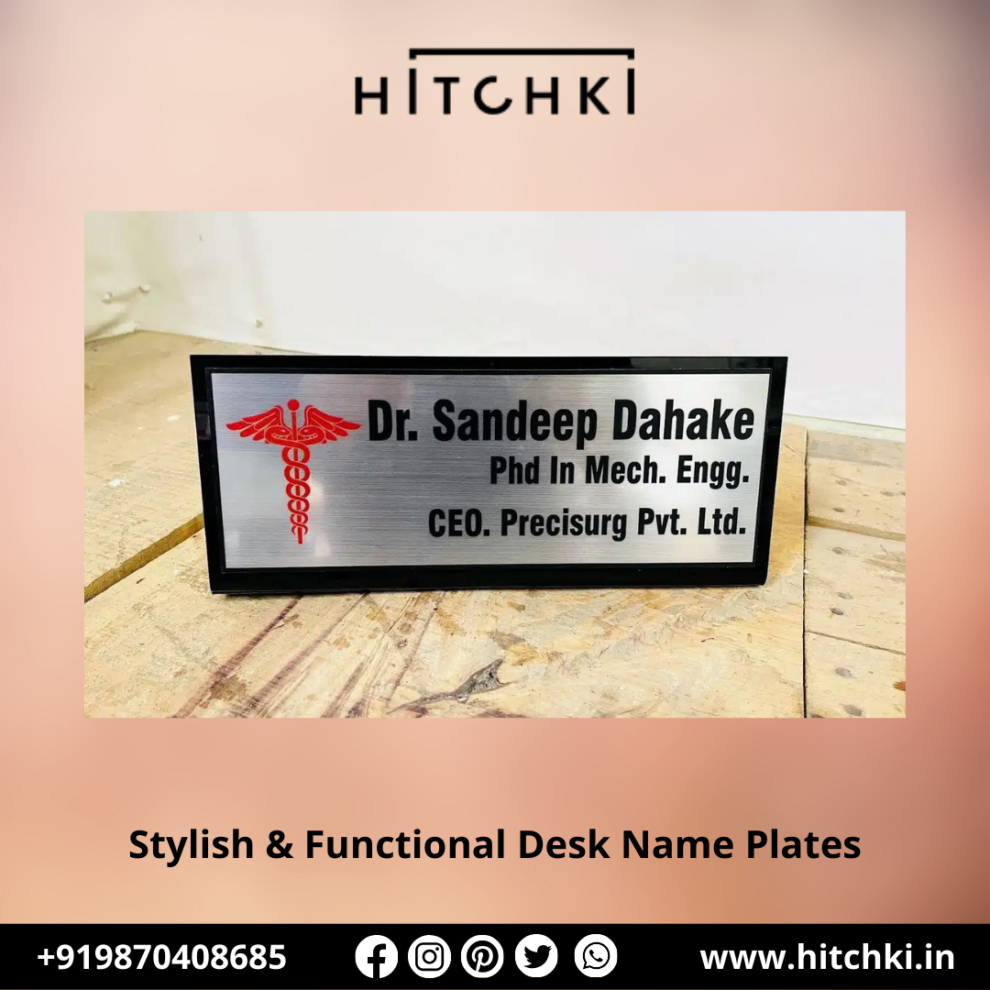 Functional Desk Name Plates - Elevate Your Workspace