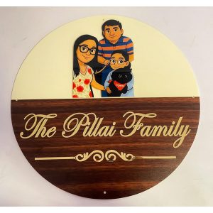 Beautiful design personalised acrylic house name plate 3