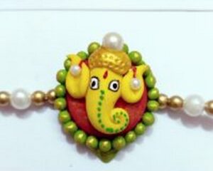 Beautiful handmade ganesha rakhi for your brother