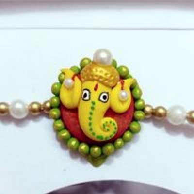 Beautiful handmade ganesha rakhi for your brother