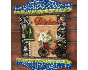 Beauty Of Spring Wooden Name Plate for Door 1