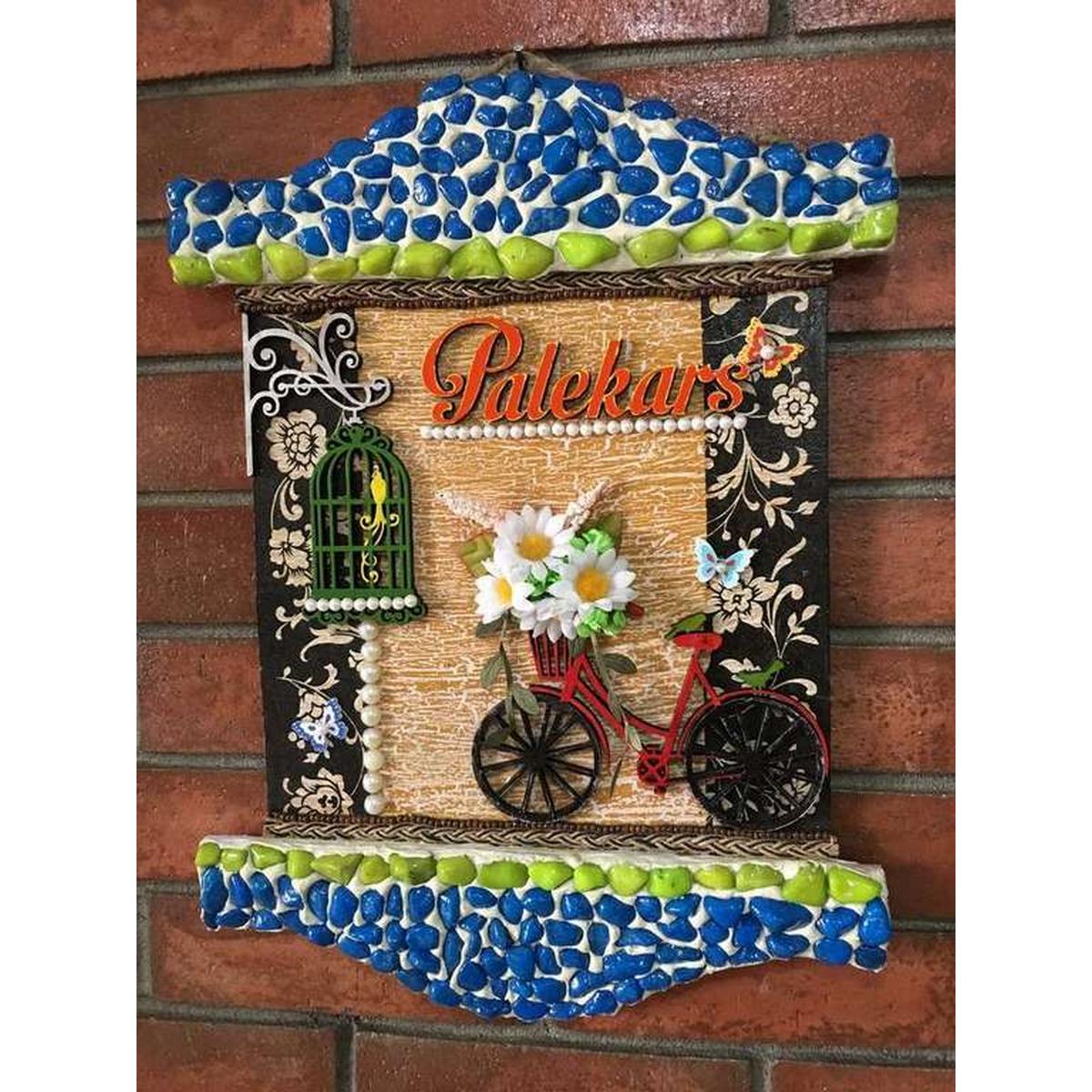 Beauty Of Spring Wooden Name Plate for Door