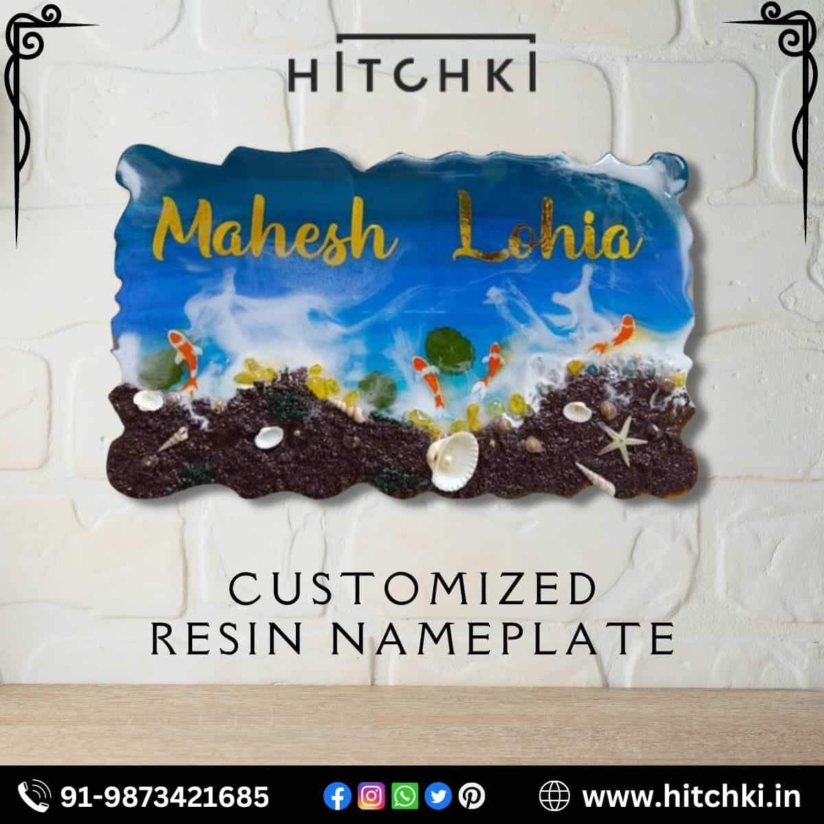 Best Customized Resin Name Plates | Trending Now | HITCHKI