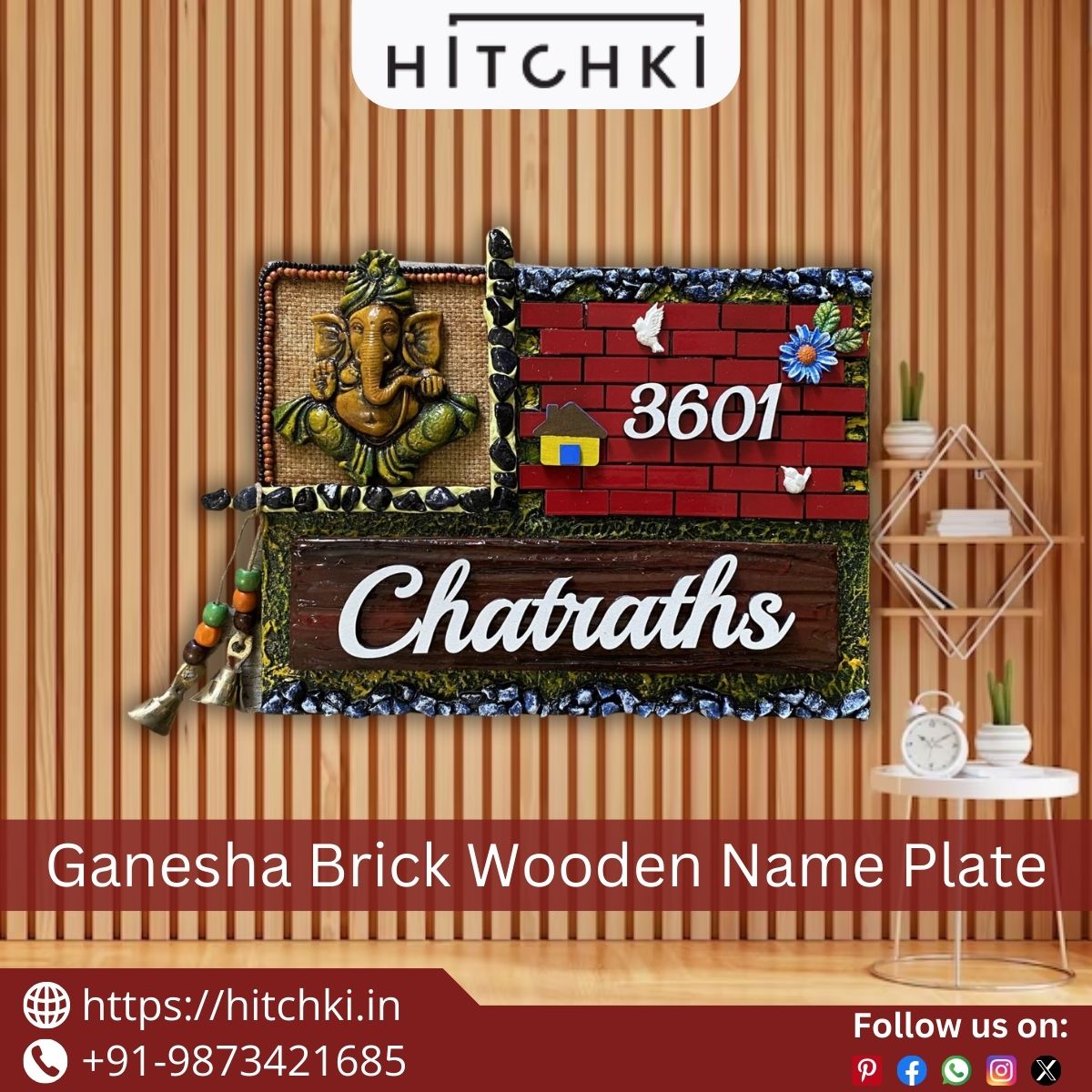 Best Ganesha Nameplates Personalize Your Homes Welcome