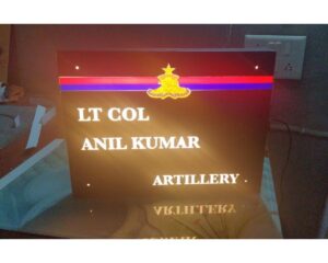 Big Size Acrylic Laser Cut LED Name Plate 5